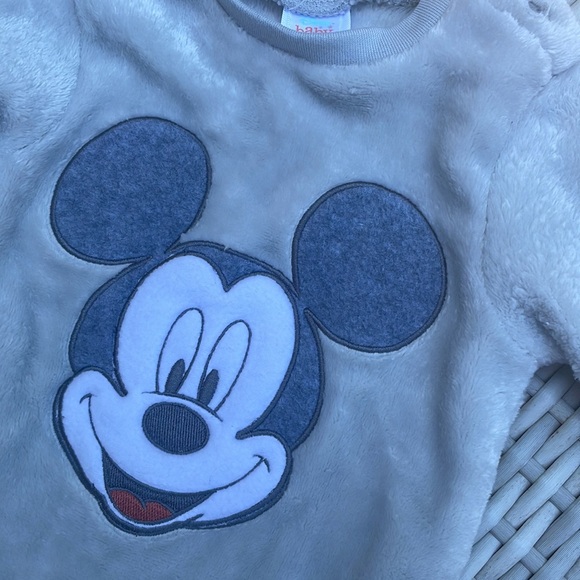 Mickey Mouse Plush Footie Sleeper Onesie Pajama Size 3/6 Months - Picture 3 of 12